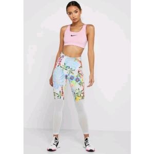 Nike Tropical Hyper Femme Power Leggings Mesh High Rise Size M
